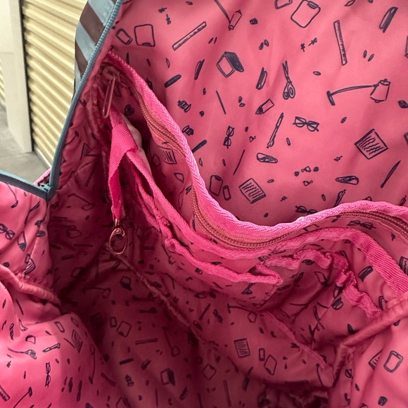 Matilda Jane Make the Grade Bow Coquette Quilted Backpack - Picture 5 of 5